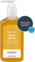 Amazon Basics Salicylic Acid Acne Wash, Unscented, 6 Fl Oz (Pack of 1)