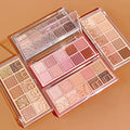Go Ho 10 Colors Eyeshadow Palette,Matte&Glitter&Shimmer Eyeshadow Korean Makeup,Long Lasting Blendable Shades,Naturing-Looking,Waterproof Cool Eye