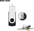2 Pack 64GB USB Flash Drive USB 2.0 Thumb Drives Jump Drive Fold Storage Memory Stick Swivel Design - Black 1 Count (Pack of 2) 64 GB