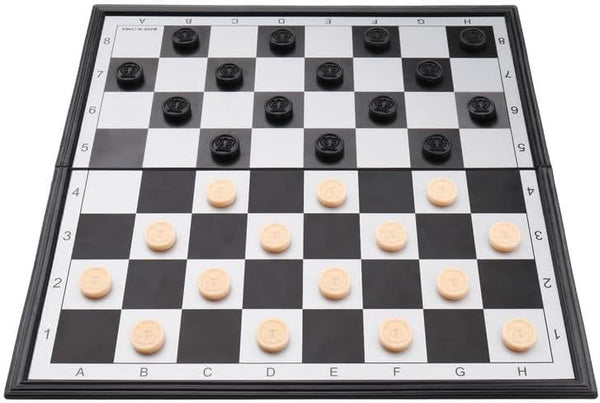 KAILE 13" Magnetic Chess Sets, 3 in 1 Travel Chess Checkers Backgammon Set with Folding Case