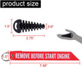 MELIFE 0.6"-1.5" Muffler Exhaust Wash Plug, Motorcycle Dirt Bike 2 Stroke with Streamer Rubber Exhaust Silencer (2 Pack)