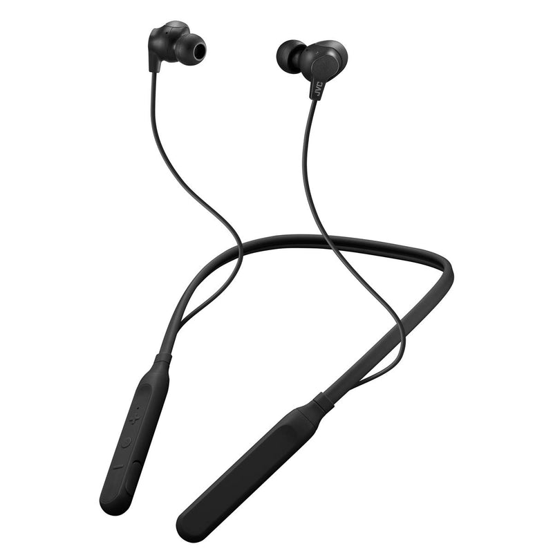 JVC Air Cushion Wireless Earbuds Headphones, Bluetooth 5.0, Water Resistant IPX4, Long Life Battery (Up to 24 Hours), 3-Button Remote with Mic -