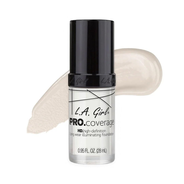 L.A. Girl Pro Coverage Liquid Foundation, White, 0.95 Fl Oz White (Foundation Lightener) 0.95 Fl Oz (Pack of 1)