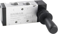 Baomain Manual Hand Lever Control Valve 4H310-10 G3/8" Air Inlet 5 Way 2 Position Pneumatic Solenoid Valve