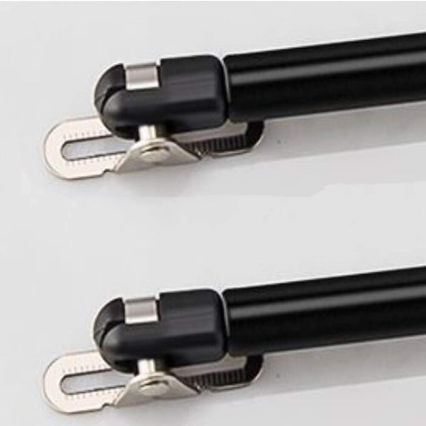 2 Pack Extended 10 inch Gas Prop Force 150N/33LB Gas Struts – Black Gas Springs/Window Lift and Lid Support/Gas Shocks for RV Bed Platform/Floor
