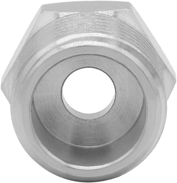Joywayus 1/2 G Male to 3/8 Compression Female Thread Bushing Pipe Fitting, Nickel Plated Brass Reducer Faucet Connector Water Hose Adapter, Supply