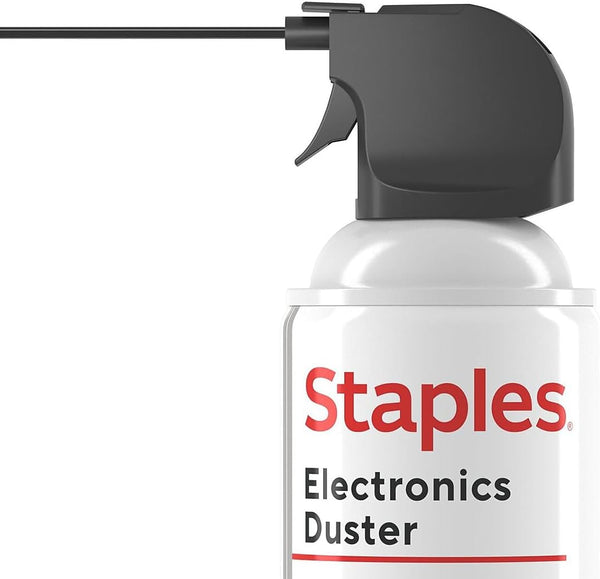 Staples Compressed Air Duster, 10 oz Can, Electronics & Keyboards, Office