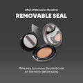 [*Mini Size*] TIRTIR Aura Glow Silver Cushion | Korean Cushion Foundation, (#21N Ivory, 0.15 Fl Oz) 0.15 Fl Oz (Pack of 1) 21N Ivory