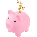 GADIEDIE Large Piggy Banks, Cute Plastic Pig Money Box, Piggy Bank for Girls and Boys, Unbreakable Plastic Coin Bank Fun Gifts for Birthday,
