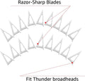New Archery Products NAP Thunderhead Hunting Diamize Sharpened 18 Pieces Replacement Broadhead Blade Set