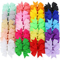 40Piece 3 Inch Boutique Grosgrain Ribbon Pinwheel Hair Bows Alligator Clips For Girls Babies Toddlers Accessories Teens In Pairs 3inch-40pcs