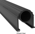 BOWSEN Garage Door Bottom Seals Weatherproof Weather Stripping Threshold Buffering Sealing High Performance EPDM Rubber Resistance Gasket Black