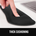 GORILLA GRIP Silky Gel Memory Foam Wrist Rest for Computer Keyboard, Mouse, Ergonomic Design for Typing Pain Relief, Desk Pads Support Hand and