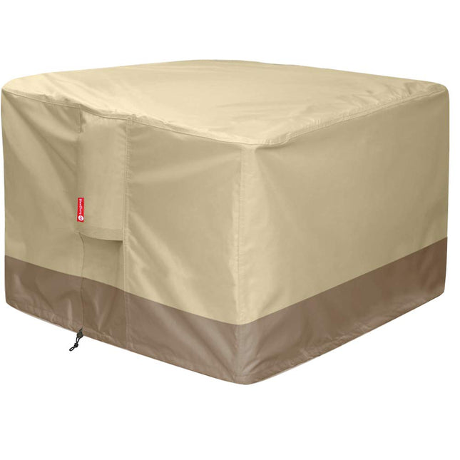 Sheechung Gas Fire Pit Cover Square - 600D Heavy Duty Patio Outdoor Fire Pit Tab