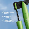 COVERGIRL Clump Crusher Water Resistant Mascara, Very Black, 0.44 Fl Oz, Volume Mascara, Clump-Free Lengthening Formula, Double-Sided Fine Tooth