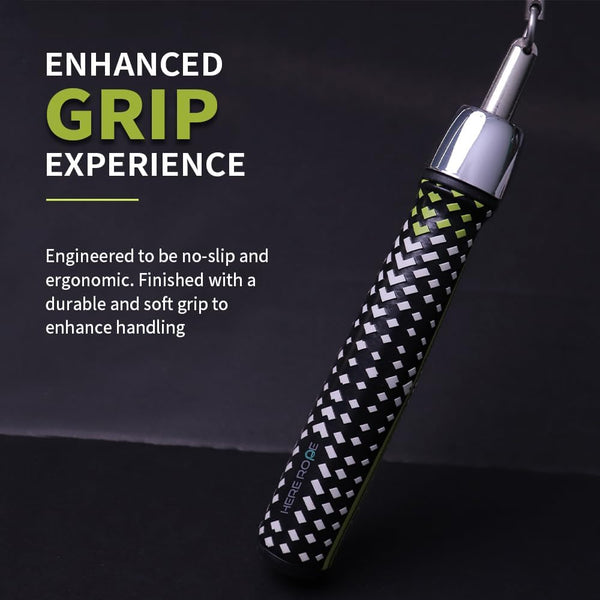 HEREROPE 1/4LB Weighted Jump Rope for Speed, Cardio, Boxing & Workout, Skipping Rope with Ball-bearing, Comfortable & Ergonomic Grip, Tangle Free