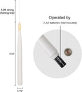 GenSwin 10.8" Floating Candles with Magic Wand Remote Timer, Flameless Taper Candles Flickering Battery Operated, LED Electric Hanging Window