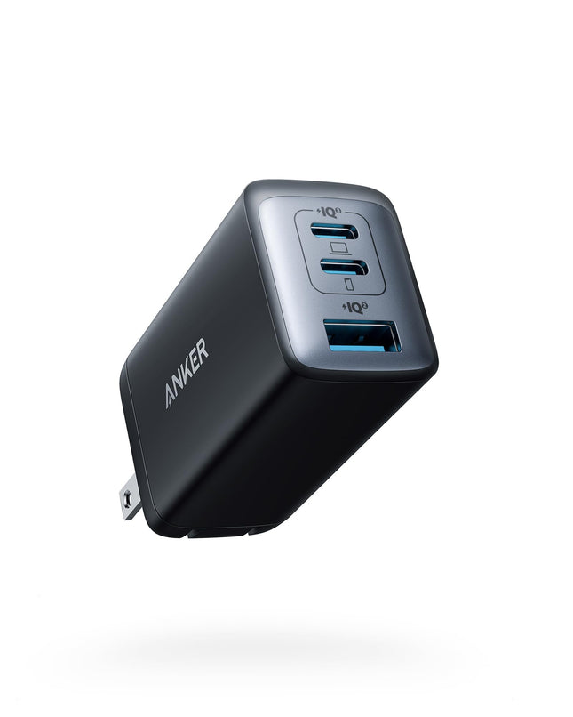 Anker USB C Charger (Nano 65W), PPS 3-Port Fast Compact Foldable USB C Charger Block for Macbook, Ipad Pro, Galaxy S24, 