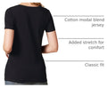 Amazon Essentials Women's Regular-Fit Short-Sleeve V-Neck T-Shirt, Multipacks 2 Black Large