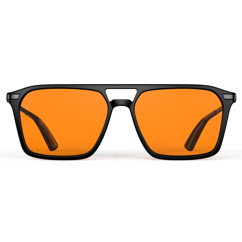 Goiteia Blue Light Blocking Glasses-Orange/Pink/Red Blue Light Glasses for Men Women, Easier Sleep and Migraine Relief