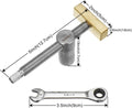 Adjustable Workbench Bench Dog Screw Clamp Fits 3/4 Inch Dog Holes Stainless Steel Brass Adjustable Stop for Woodworking (19mm)