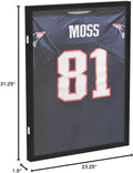 Jersey Frame Display Case – Sports Jersey Display Frame with 98% UV Protection for Football, Baseball, Basketball, Hockey, Soccer, Uniform &