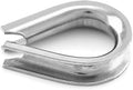 YAMASO 50Pcs 1/8" M3 Stainless Steel Thimble for Diameter Wire Rope Cable Thimbles Rigging