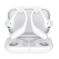 Open Ear Headphones,Bluetooth Wireless Earbuds,5.9g Ultra-Lightweight Sport Earphones with Mic for Running Cycling,Secure Fit for Small Ears (White)