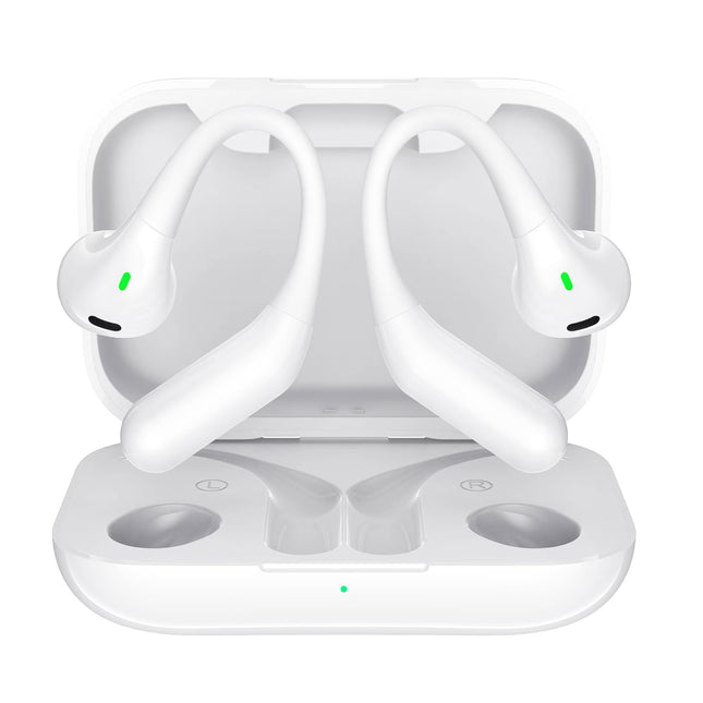 Open Ear Headphones,Bluetooth 5.3 Wireless Earbuds,5.9G Ultra-Lightweight Sport Earphones with Mic for Running Cycling,S