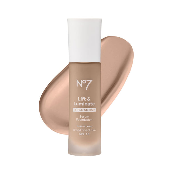 No7 Lift & Luminate Triple Action Serum Foundation, Cool Vanilla, 1 Fl Oz 03 - Cool Vanilla
