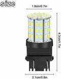 4X 3157 3156 64SMD LED Reverse Tail Brake Turn Signal DRL Light Bulb 6000K White