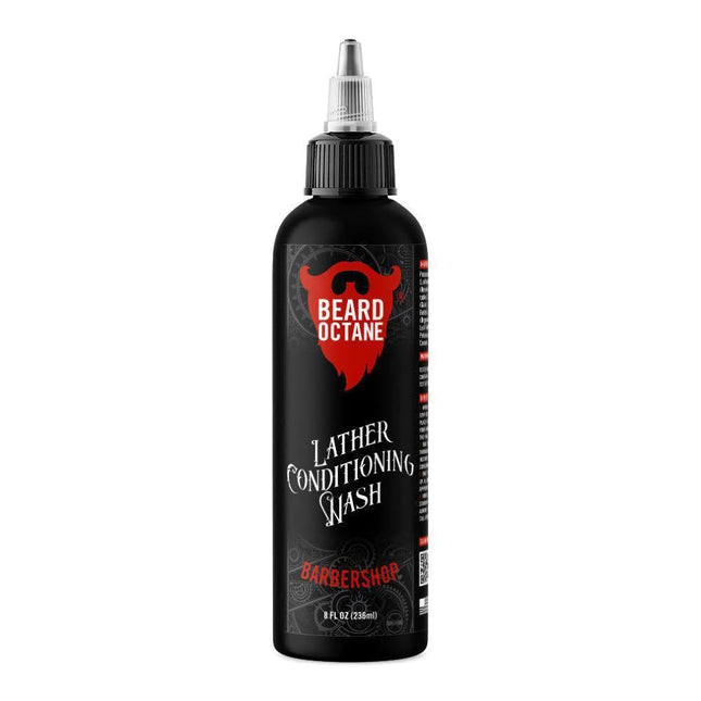 Beard Octane: Barbershop Beard Wash - 8Oz Beard Shampoo - Cleans & Moisturizes B
