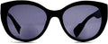BillyJoe Bifocal Sunglasses Reading Glasses Women 2-Pair Cateye Vintage Jackie Oval Uv Protection Sun Reader Black/Tortoise 2.0 x