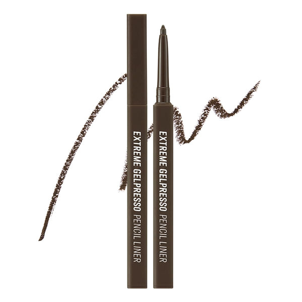 CLIO Extreme Gelpresso Pencil Eyeliner, Gel Smooth Waterproof Formula, One Swipe High Pigment Color, Smudge Resistant Long Wear, Creamy Glide,
