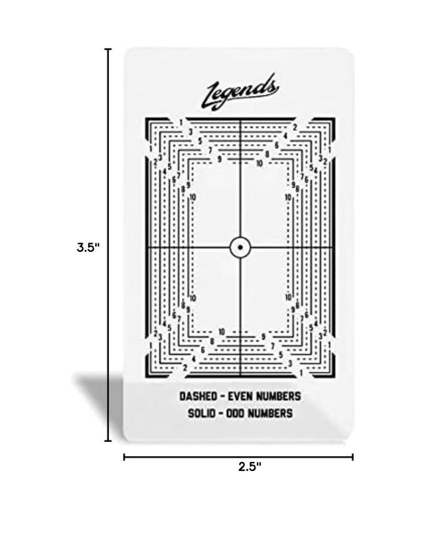 Legends Card Grading Centering Tool by Envy Born Games | Cleaning Cloth Kit Material for PSA - BGS 3.5 inches