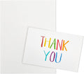Juvale Thank You Cards with Envelopes - Bulk Blank Thank You Notes & Cards for Kids & Adults - 6 Assorted Rainbow Designs - White, 48 Pack, 4 x 6