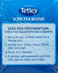 Tetley Black Tea, Iced Tea Blend, Family Size, 24 round Tea Bags