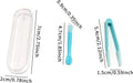 Blue Contact Applicator, Contact Lens Remover Tool, Contact Lens Applicator Tool, Inserter/Remover+Tweezer with Soft Tip, for Contact Lens Cases