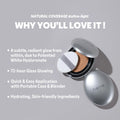 [*Mini Size*] TIRTIR Aura Glow Silver Cushion | Korean Cushion Foundation, (#21N Ivory, 0.15 Fl Oz) 0.15 Fl Oz (Pack of 1) 21N Ivory