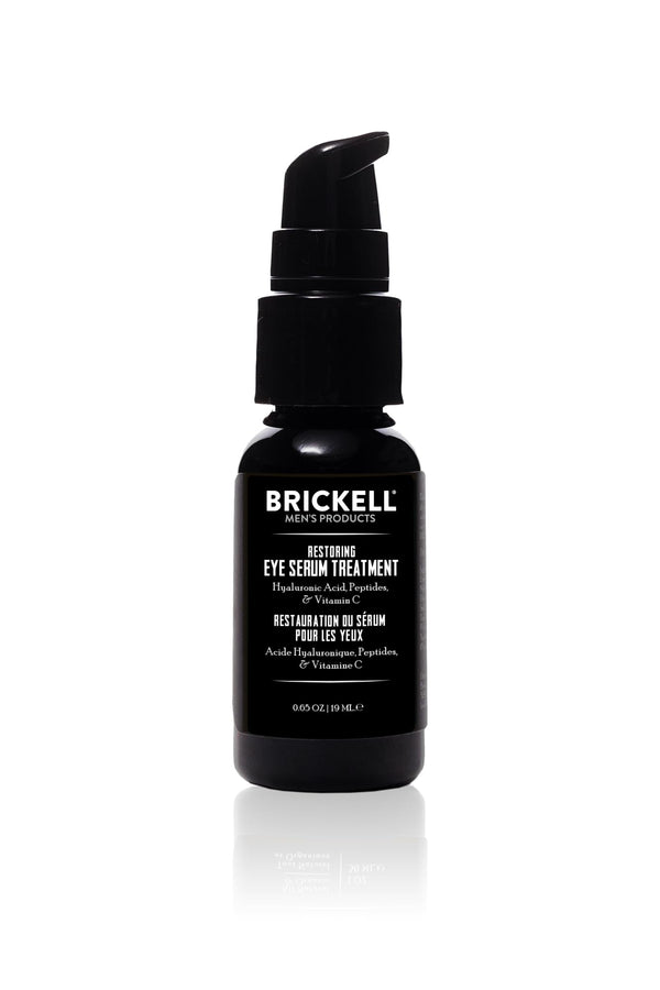 Brickell Men'S Dark Circle under Eye Treatment Serum for Men, Natural and Organic Eye Gel to Firm Men'S Wrinkles, Reduce Dark Bags under Eyes, and