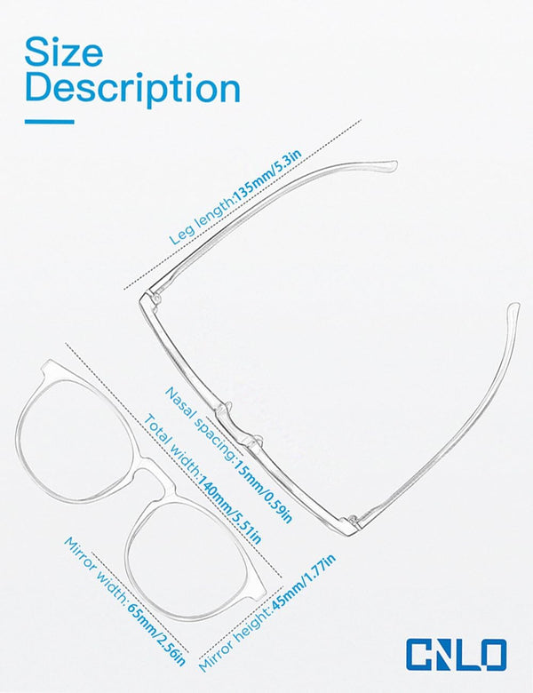 Blue Light Blocking Glasses,Computer Glasses,Anti Eyestrain, Lightweight Frame Eyeglasses,Men/Women… (Crystal)