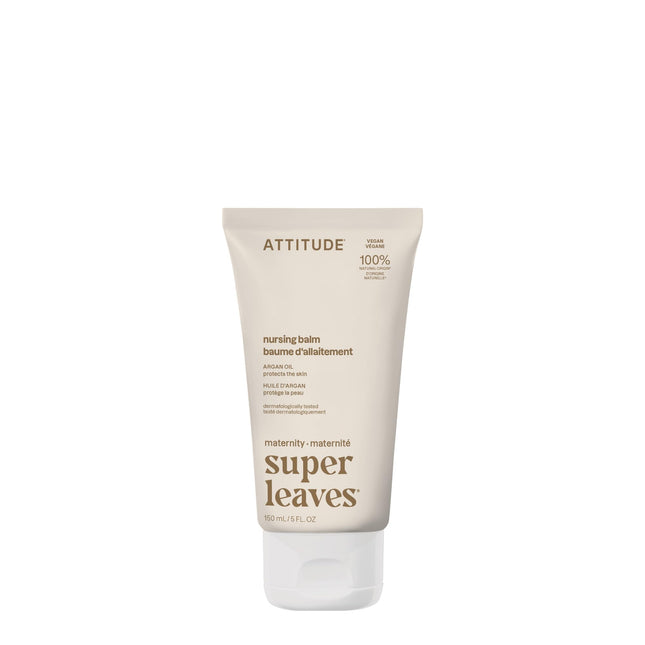 ATTITUDE Nursing Balm Bar, Safe for Nursing, Plant and Mineral-Based Ingredients, Vegan and Cruelty-Free Maternity Produ