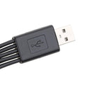 1Pc Black 10 in 1 USB Multi Charger Cables for Mobile Phones USB Charging Cord 20cm/7.87in to Multi Plug Cell Phone Charger Cable 10 in 1 Cable