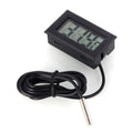 ACEIRMC Black Digital LCD Thermometer Temperature Monitor with External Probe for Fridge Freezer Refrigerator Aquarium -Fahrenheit (10pcs)