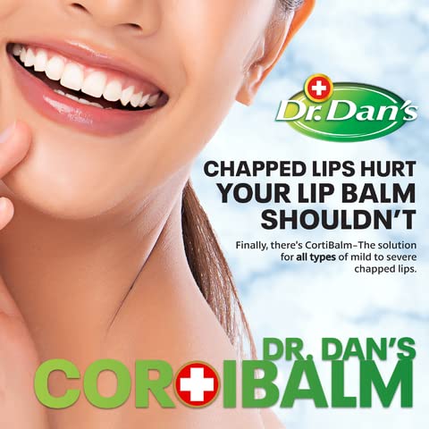 Dr. Dan's Cortibalm-5 pack- for Dry Cracked Lips Healing Lip Balm for Severely Chapped Lips - Designed for Men, Women and Children 1 Count (Pack of 5)