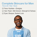 Naisture 15 Min Groom Me Kit Skincare Gift Set for Men – All-in-One Bundle with Hair, Face, & Eye Masks, Complete Grooming Self-Care Kit (5 pcs)
