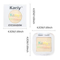 Kaely Pressed Single Eyeshadow Makeup, Vanilla Nude Beige Matte Highly Pigmented Monochrome Eye Shadow Palette, Waterproof Neutral Powde Mini