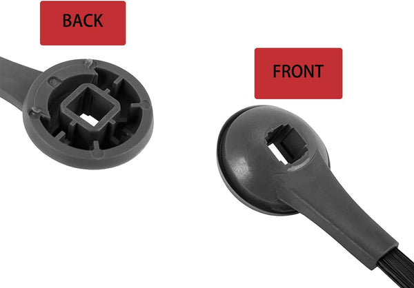 Side Brush for Shark AI AV2501S, AV2501AE, RV2502AE Robotic Vacuum Cleaner | for RV2520AOUS, AV2510AOUS Replacement Parts - 4 Pack Black