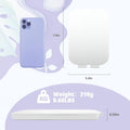 Travel Makeup Mirror, Portable Mirror with 3 Adjustable Light Settings, USB-Rechargeable Vanity Mirror with Lights，Gift for Women and Girls White