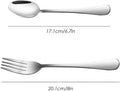 Set of 12, Stainless Steel Dinner Forks and Spoons, Findtop Heavy-Duty Forks (8 Inch) and Spoons (7 Inch) Cutlery Set